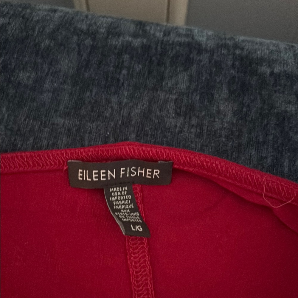 Eileen Fisher Red Long Sleeve Dress - Picture 3 of 4
